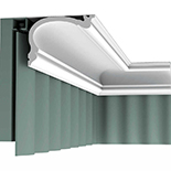 Gordijn Sierlijst C39 (Klassiek) - 12,2 cm breed Gordijn Sierlijst C39 (Klassiek) - 12,2 cm breed