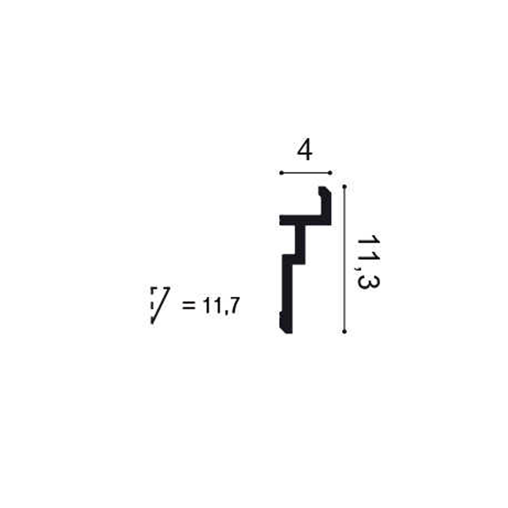 Orac Decor CX196 Plafondlijst | Middenklasse | L 200 x H 11,3 x B 4 cm