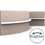 Orac Decor PX209F Ribbon Buigbare Wandlijst | Middenklasse | L 200 x H 1 x B 1,8 cm